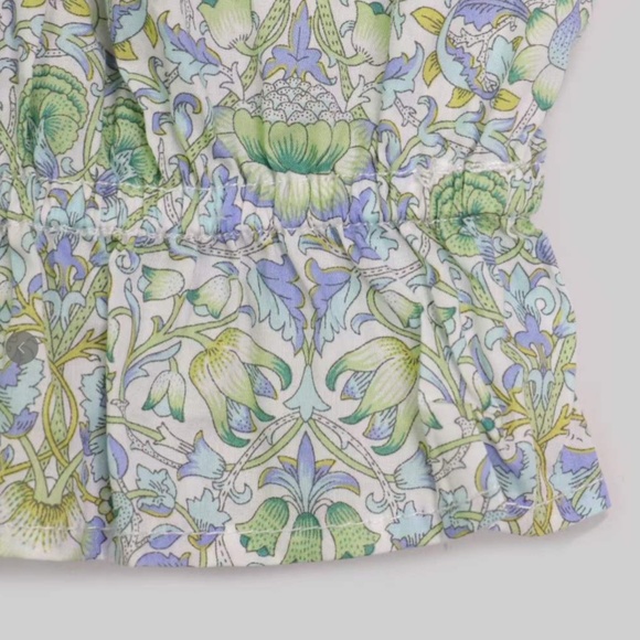 ✨ SALE✨ NWT J.Crew Ruffle Waist Tank Top - Liberty Lodden Fabric - Picture 6 of 8